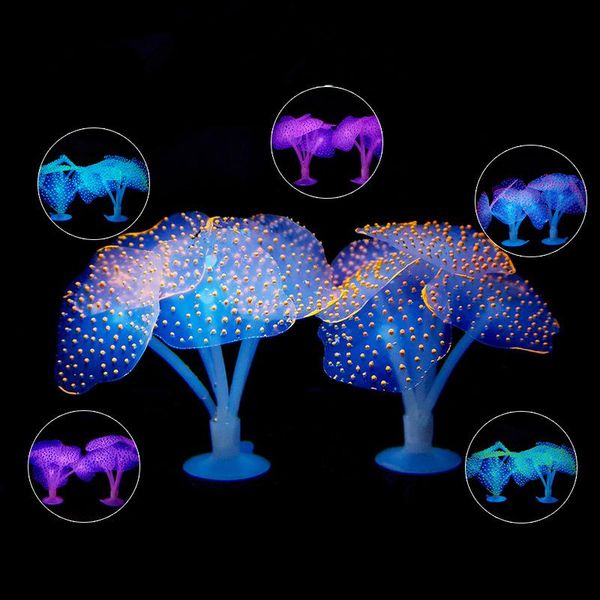 decorations 5 color silicone aquarium artificial glowing coral ornament with suction cup fish tank landscaping flower decoration
decorations 5 color silicone aquarium artificial glowing coral ornament with suction cup fish tank landscaping flower decoration