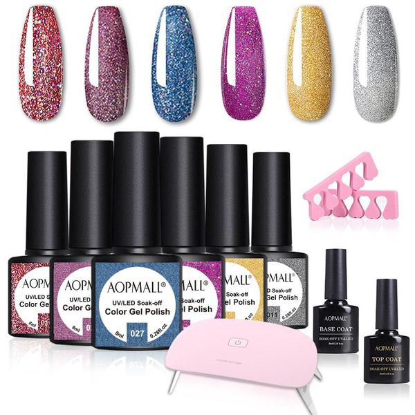 aopmall® 6 color purple polynail gel polish 10 pcs kit uv/led lamp nail art professional tools extension kits
aopmall® 6 color purple polynail gel polish 10 pcs kit uv/led lamp nail art professional tools extension kits