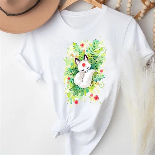 plant watercolor kawaii animal fashion women spring summer clothes graphic lady print female tee shirt, White
plant watercolor kawaii animal fashion women spring summer clothes graphic lady print female tee shirt, White