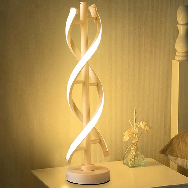 table lamps modern led spiral lamp desk bedside acrylic curved light for living room bedroom decoration us plug
table lamps modern led spiral lamp desk bedside acrylic curved light for living room bedroom decoration us plug