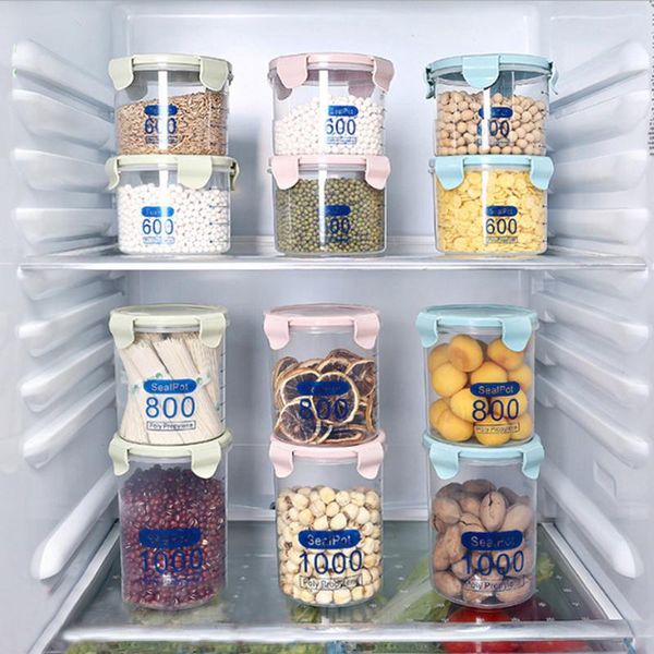 storage bottles & jars 600ml/800ml/1000ml plastic jar transparent bottle pp clear sealed food containers kitchen supplies
storage bottles & jars 600ml/800ml/1000ml plastic jar transparent bottle pp clear sealed food containers kitchen supplies