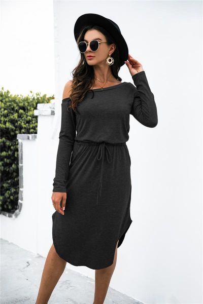 casual dresses women's solid color thin drawstring high waist pocket split asymmetrical vest cotton off-shoulder mid-length dress, Black;gray
casual dresses women's solid color thin drawstring high waist pocket split asymmetrical vest cotton off-shoulder mid-length dress, Black;gray