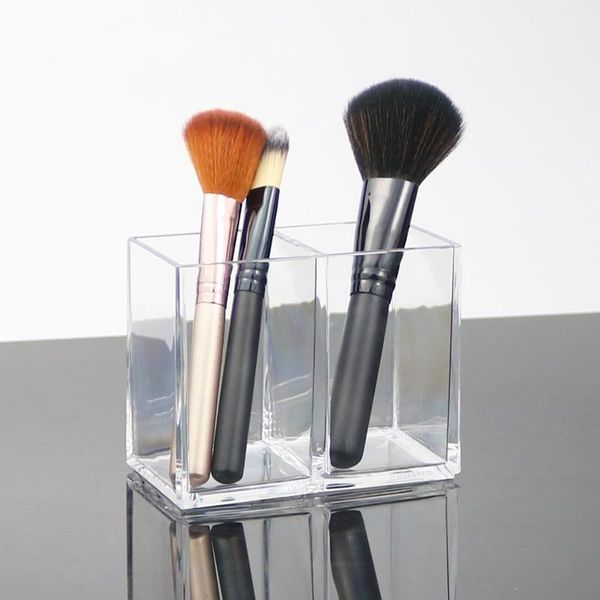 lattices square acrylic cosmetic make-up brush storage box holder make up tools pen rack table organizer boxes & bins 
lattices square acrylic cosmetic make-up brush storage box holder make up tools pen rack table organizer boxes & bins