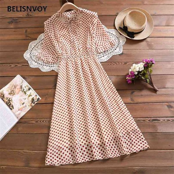 chic summer dresses women v-neck lace-up chiffon ruffles polka dot printed midi dress elegant retro leisure party robe femme 210520, Black;gray
chic summer dresses women v-neck lace-up chiffon ruffles polka dot printed midi dress elegant retro leisure party robe femme 210520, Black;gray