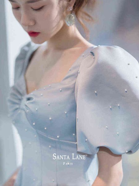 luxury street style dresses toast bride 2021 temperament evening engagement runaway princs show banquet, Black;pink
luxury street style dresses toast bride 2021 temperament evening engagement runaway princs show banquet, Black;pink