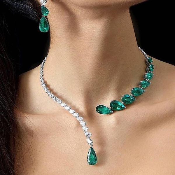 chokers vintage green zircon rhinestone bridal water drop open choker necklace prom wedding jewelry for women crystal collar, Golden;silver
chokers vintage green zircon rhinestone bridal water drop open choker necklace prom wedding jewelry for women crystal collar, Golden;silver