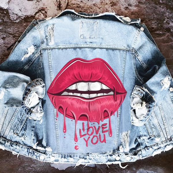 lips print chic back stylish denim blue woman jacket coats ripped hole long sleeve hip hop baseball casual spring outerwear 2021 women', Black;brown
lips print chic back stylish denim blue woman jacket coats ripped hole long sleeve hip hop baseball casual spring outerwear 2021 women', Black;brown