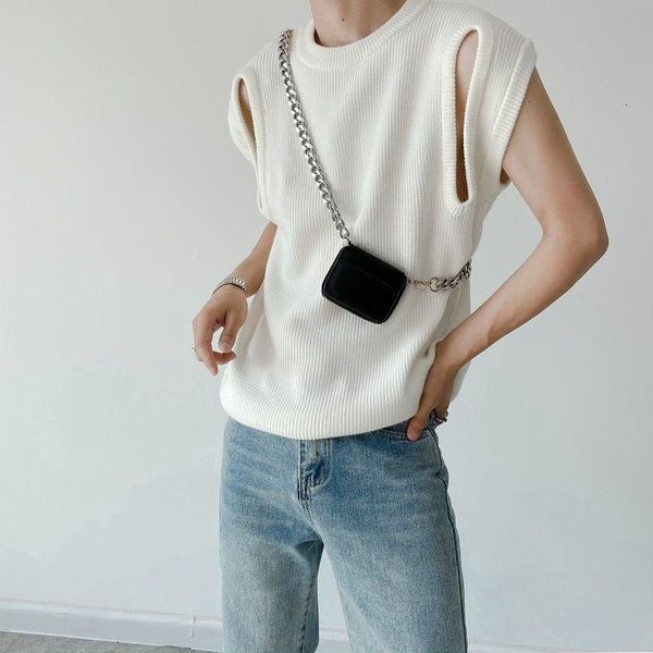 men's vests korean fashion all-match knitted vest trendy street nightclub sleeveless for men only, Black;white
men's vests korean fashion all-match knitted vest trendy street nightclub sleeveless for men only, Black;white