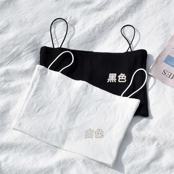 small sling off shoulder vest for women to wear girl bra underwear 2021 korean version with bottom coat camisoles & tanks, Black;white
small sling off shoulder vest for women to wear girl bra underwear 2021 korean version with bottom coat camisoles & tanks, Black;white