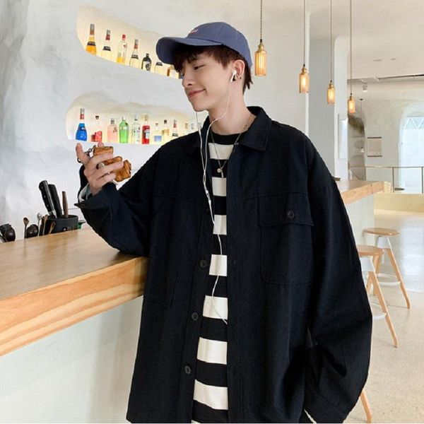 men's jackets thin spring autumn loose korean version of the wild hip-hop trend student casual work jacket streetwear ropa de hombre, Black;brown
men's jackets thin spring autumn loose korean version of the wild hip-hop trend student casual work jacket streetwear ropa de hombre, Black;brown