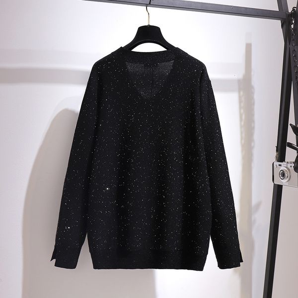 sweater plus size 6xl 5xl 4xl 3xl 2xl female long fall femme neck black knit ladies sweater shine, White;black
sweater plus size 6xl 5xl 4xl 3xl 2xl female long fall femme neck black knit ladies sweater shine, White;black