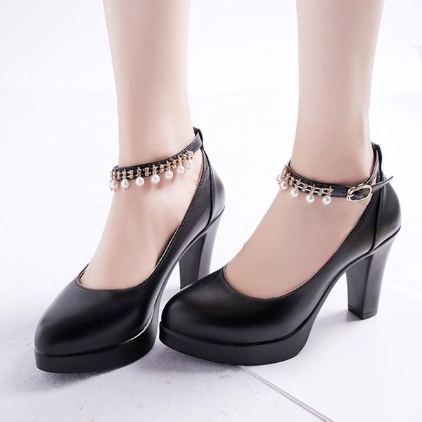 dress shoes women crystal pearl buckle strap pumps black platform high heels wedding white zapatos mujer 7147n
dress shoes women crystal pearl buckle strap pumps black platform high heels wedding white zapatos mujer 7147n