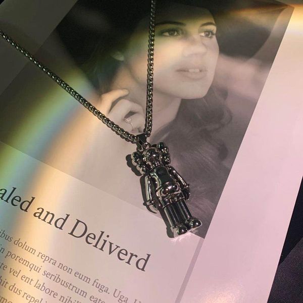 pendant necklaces ins fashion brand hip hop stainless steel y2k accessories men and women wear couple anime, Silver
pendant necklaces ins fashion brand hip hop stainless steel y2k accessories men and women wear couple anime, Silver