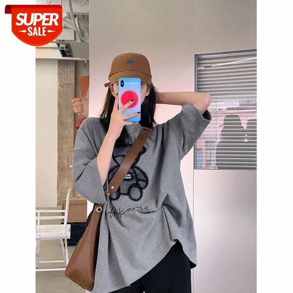 white bear t-shirt women loose korean bottoming shirt with short-sleeved in trendy net celebrities #6i95
white bear t-shirt women loose korean bottoming shirt with short-sleeved in trendy net celebrities #6i95
