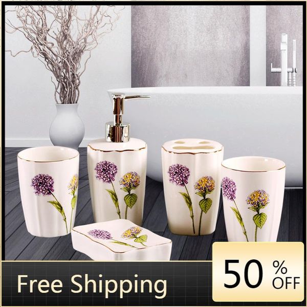 bath accessory set bathroom accessories toothbrush holder decoration flower decor rangement salle de bain
bath accessory set bathroom accessories toothbrush holder decoration flower decor rangement salle de bain