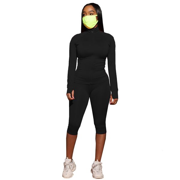 women solid color two piece sets casual lady stand collar full sleeves zipper coats bodycon shorts tracksuits outfit autumn, White
women solid color two piece sets casual lady stand collar full sleeves zipper coats bodycon shorts tracksuits outfit autumn, White