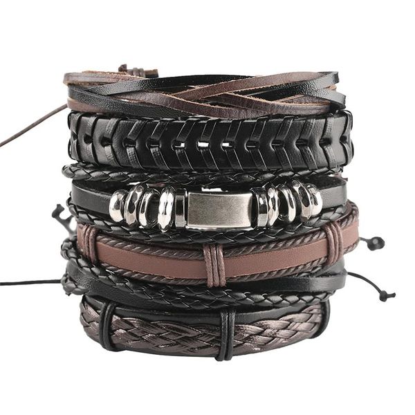charm bracelets 2021 antique multiple for men woman fashion geometric wristbands genuine leather party jewelry gift, Golden;silver
charm bracelets 2021 antique multiple for men woman fashion geometric wristbands genuine leather party jewelry gift, Golden;silver