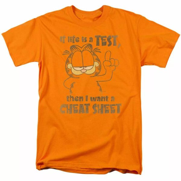 Garfield Cheat Sheet T Shirt Mens Licensed Cat Jim Davis Comics Tee Orange, White;black
Garfield Cheat Sheet T Shirt Mens Licensed Cat Jim Davis Comics Tee Orange, White;black