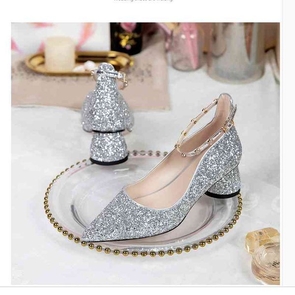 sandals 2021 spring wedding dress shoes pointed banquet thick high-heeled female sandals gift lbcv, Black
sandals 2021 spring wedding dress shoes pointed banquet thick high-heeled female sandals gift lbcv, Black