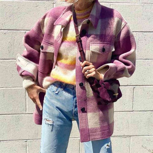 women's jackets women plaid woolen coat autumn winter turn-down collar long sleeve ladies loose jacket embroidery outwear with pockets, Black;brown
women's jackets women plaid woolen coat autumn winter turn-down collar long sleeve ladies loose jacket embroidery outwear with pockets, Black;brown