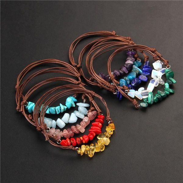 beaded, strands natural stone bracelet irregular beads coffee leather adjustable bracelets yoga energy for men women gift jewelry, Black
beaded, strands natural stone bracelet irregular beads coffee leather adjustable bracelets yoga energy for men women gift jewelry, Black
