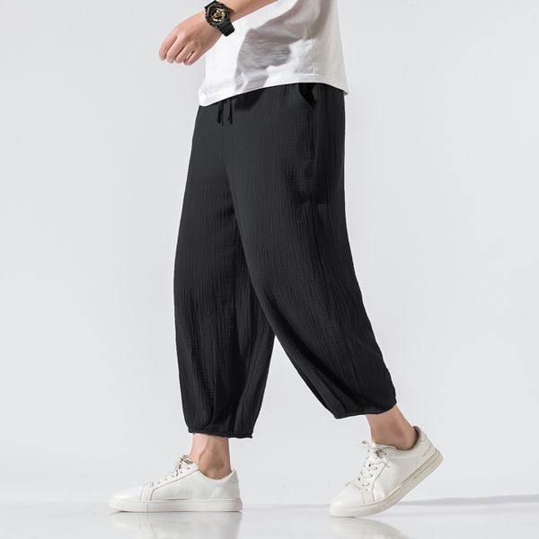 5XL Plus Size Men Fashion Linen Pants Hip Hop Streetwear Light Weight Summer Cropped Pants for Men Plain Color Trousers Men, Black linen pants
5XL Plus Size Men Fashion Linen Pants Hip Hop Streetwear Light Weight Summer Cropped Pants for Men Plain Color Trousers Men, Black linen pants