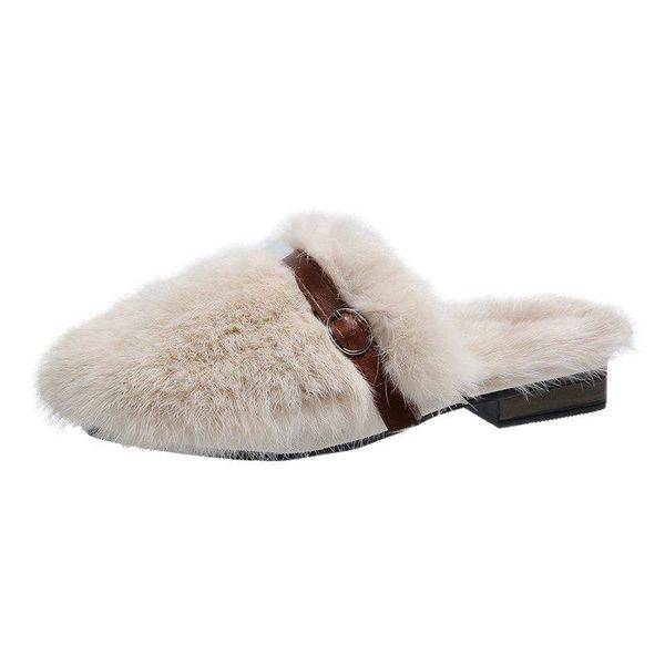 slippers hkxn women's winter outdoor fur low heel plush casual shoes home comfortable, Black
slippers hkxn women's winter outdoor fur low heel plush casual shoes home comfortable, Black