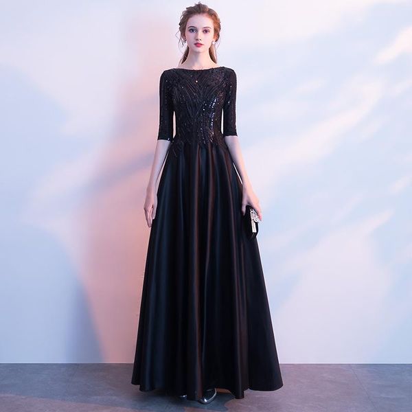 office lady exquisite sequins evening party dress elegant appliques trim pleated dresses black vintage o-neck long banquet gown ethnic cloth, Red
office lady exquisite sequins evening party dress elegant appliques trim pleated dresses black vintage o-neck long banquet gown ethnic cloth, Red