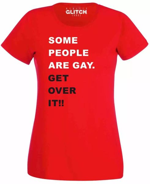 some people are gay. get over it women's t-shirt lgbt rights lesbian proud, White;black
some people are gay. get over it women's t-shirt lgbt rights lesbian proud, White;black