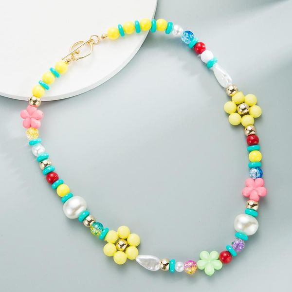 chokers bohemia mixed color cute flower beads pearl handmade choker necklace for women girls party stone clavicle boho jewelry, Golden;silver
chokers bohemia mixed color cute flower beads pearl handmade choker necklace for women girls party stone clavicle boho jewelry, Golden;silver