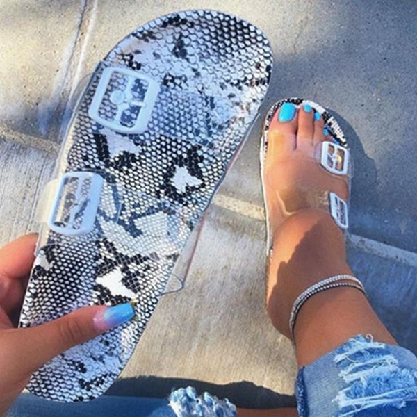 snake pattern women buckle transparent shoes summer female sandals ladies woman beach footwear plus size slip on casual flats, Black
snake pattern women buckle transparent shoes summer female sandals ladies woman beach footwear plus size slip on casual flats, Black