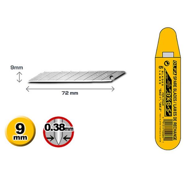 5pcs olfa dkb-5 30 degrees replacement blade 9mm 0.38mm wallpaper film for sac-1,ltd-01,ltd-04,ltd-05 professional hand tool sets
5pcs olfa dkb-5 30 degrees replacement blade 9mm 0.38mm wallpaper film for sac-1,ltd-01,ltd-04,ltd-05 professional hand tool sets