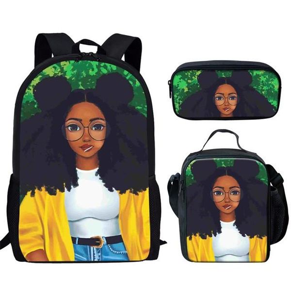 3pcs backpack set fashion lady african black girls printed pencil bag mochilas escolares bags for kids school
3pcs backpack set fashion lady african black girls printed pencil bag mochilas escolares bags for kids school