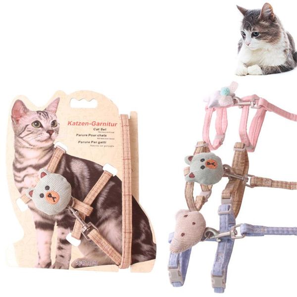 cat collars & leads halter collar leashes adjustable cats harness vest leash set nylon kitten traction rope small pet walking chest back str
cat collars & leads halter collar leashes adjustable cats harness vest leash set nylon kitten traction rope small pet walking chest back str