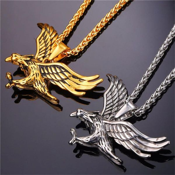 pendant necklaces men necklace eagle pendants stainless steel large chain hip hop gold jewelry on the neck wholesale, Silver
pendant necklaces men necklace eagle pendants stainless steel large chain hip hop gold jewelry on the neck wholesale, Silver