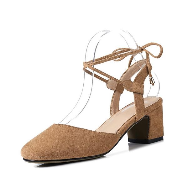 spring and summer product with thick heel tie 33-43 size code baotou sandals female, Black
spring and summer product with thick heel tie 33-43 size code baotou sandals female, Black