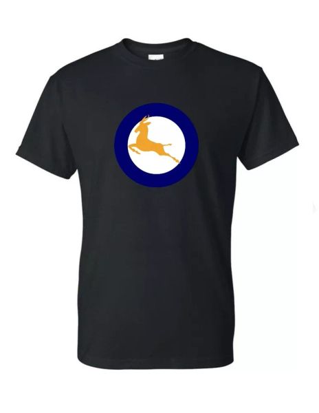 South African Air Force Roundel T-shirt Africa Blue Gold Black White Tee Shirt, White;black
South African Air Force Roundel T-shirt Africa Blue Gold Black White Tee Shirt, White;black