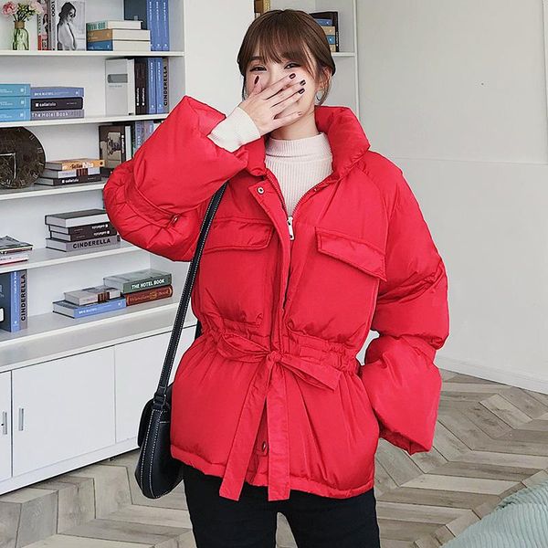 women winter jackets parkas 2021 fashion thick warm lantern sleeve slim solid sweet for female women's down &, Black
women winter jackets parkas 2021 fashion thick warm lantern sleeve slim solid sweet for female women's down &, Black