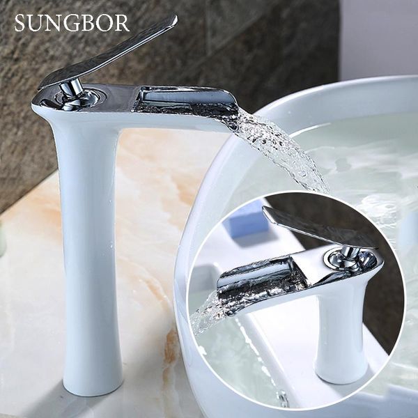 bathroom sink faucets arrivals chrome and white color waterfall faucet tall basin mixer tap with cold
bathroom sink faucets arrivals chrome and white color waterfall faucet tall basin mixer tap with cold