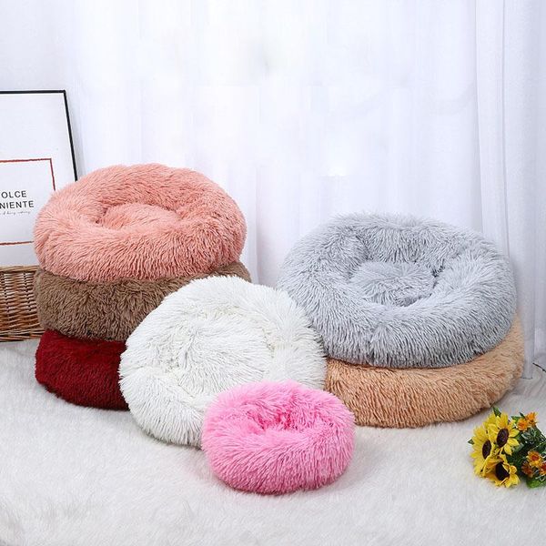 1pcs gray long plush round dog beds basket calming bed mats hondenmand pet kennel cats house vegan donut cuddler cat kennels & pens
1pcs gray long plush round dog beds basket calming bed mats hondenmand pet kennel cats house vegan donut cuddler cat kennels & pens