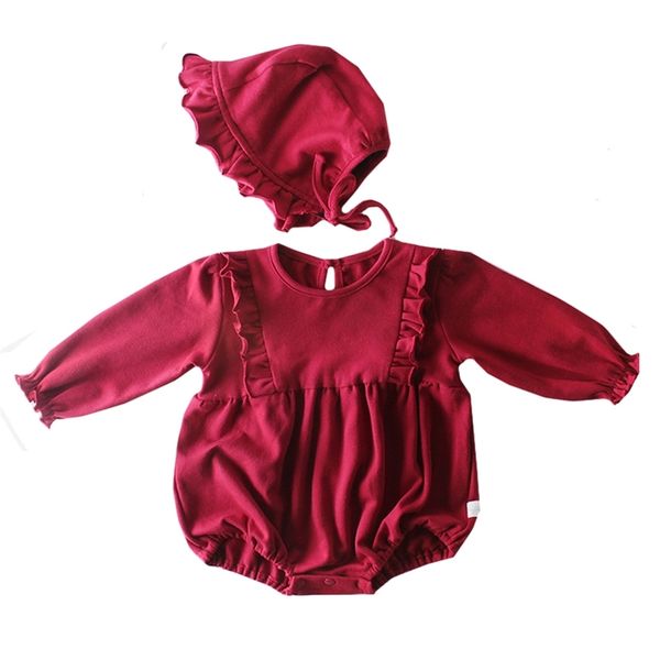 year romper spring born baby clothes girl long sleeve cotton princess infant girls jumpsuit with hat 210417, White
year romper spring born baby clothes girl long sleeve cotton princess infant girls jumpsuit with hat 210417, White