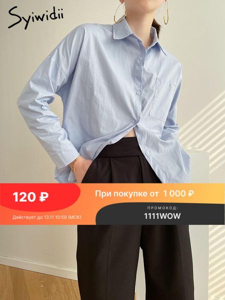 women's blouses & shirts syiwidii button up women long sleeve fashion 2021 fall korean office lady blouse blue white pink
women's blouses & shirts syiwidii button up women long sleeve fashion 2021 fall korean office lady blouse blue white pink