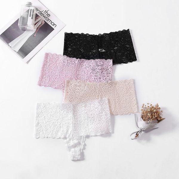 2021 lace panties thong women bikini erotic lingerie high waist soft stretch black white bean paste color drop, Black;pink
2021 lace panties thong women bikini erotic lingerie high waist soft stretch black white bean paste color drop, Black;pink