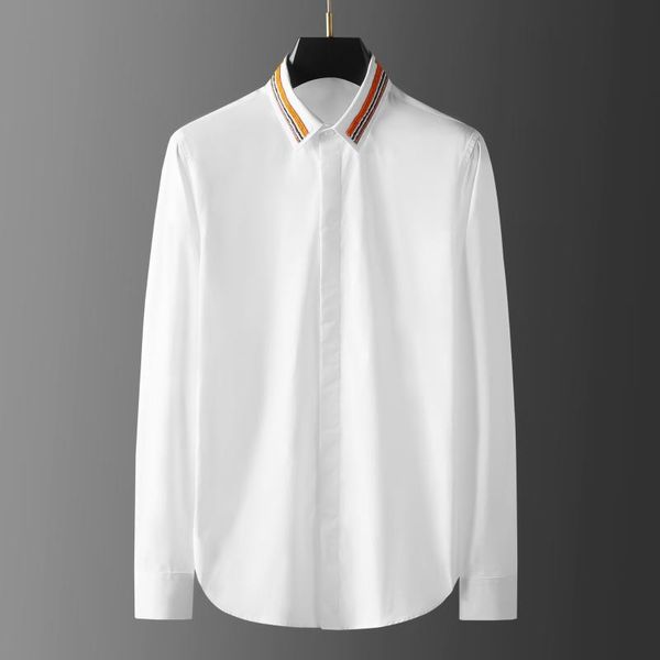 men's casual shirts 2021 fashion trend men shirt hand-beaded beading collar contrast pattern embroidery business formal dress clothing, White;black
men's casual shirts 2021 fashion trend men shirt hand-beaded beading collar contrast pattern embroidery business formal dress clothing, White;black
