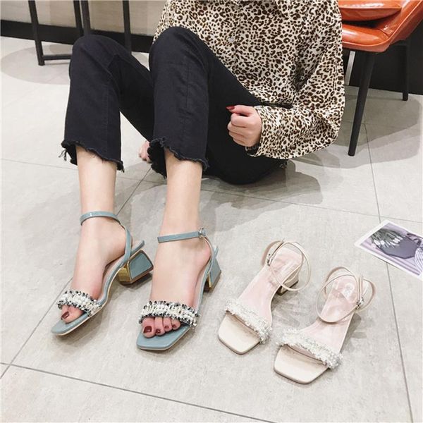 sandals nem summer square toe women fashion string beads peep women's shoes casual dress buckles thick heel, Black
sandals nem summer square toe women fashion string beads peep women's shoes casual dress buckles thick heel, Black