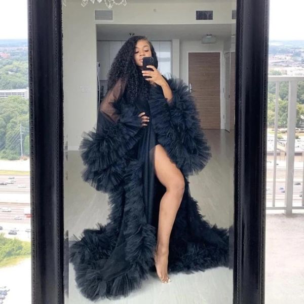 wraps & jackets women' bridal ruffles tulle kimono bathrobe pregnant po shoot dresses robe extra puffy prom gowns sleeves cape cloak, White
wraps & jackets women' bridal ruffles tulle kimono bathrobe pregnant po shoot dresses robe extra puffy prom gowns sleeves cape cloak, White