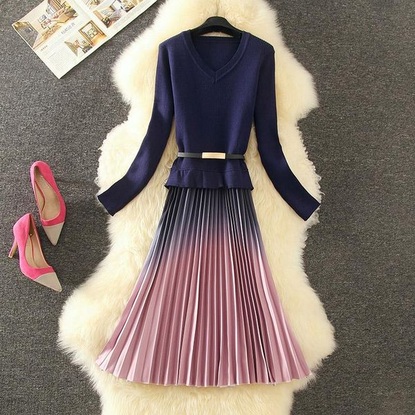fashion gradient slim long sweater women knitted v-neck mid-calf ruched pullovers dress high street spring autumn winter women's sweate, White;black
fashion gradient slim long sweater women knitted v-neck mid-calf ruched pullovers dress high street spring autumn winter women's sweate, White;black