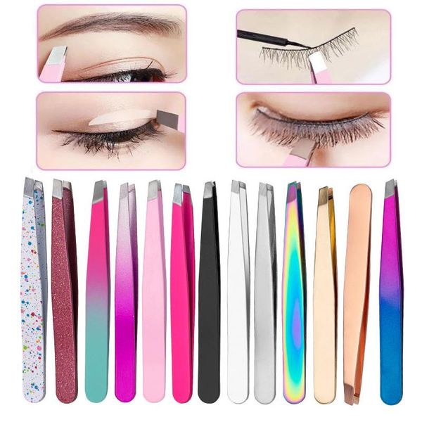 eyebrow tools & stencils hair removal tweezers stainless steel pink slanted black tip point face harmless makeup beauty tool sliver 2021
eyebrow tools & stencils hair removal tweezers stainless steel pink slanted black tip point face harmless makeup beauty tool sliver 2021