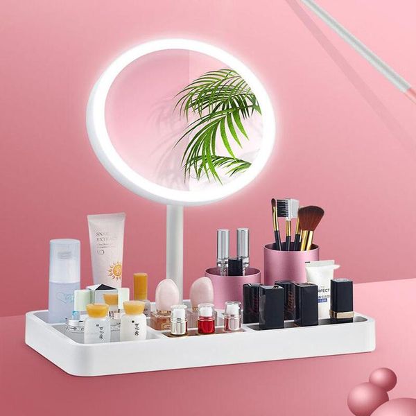 bathroom storage & organization cosmetic box integrated makeup mirror led light beauty organizer
bathroom storage & organization cosmetic box integrated makeup mirror led light beauty organizer