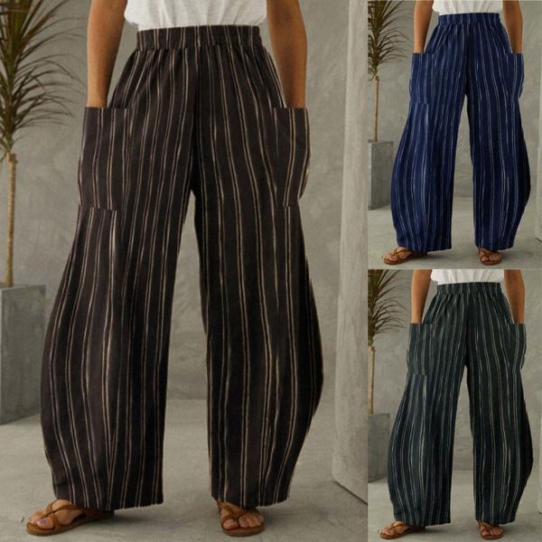 30# fashion women casual loose striped printed legging pocket flared wide leg pants pantalon pour femme women's leggings, Black
30# fashion women casual loose striped printed legging pocket flared wide leg pants pantalon pour femme women's leggings, Black